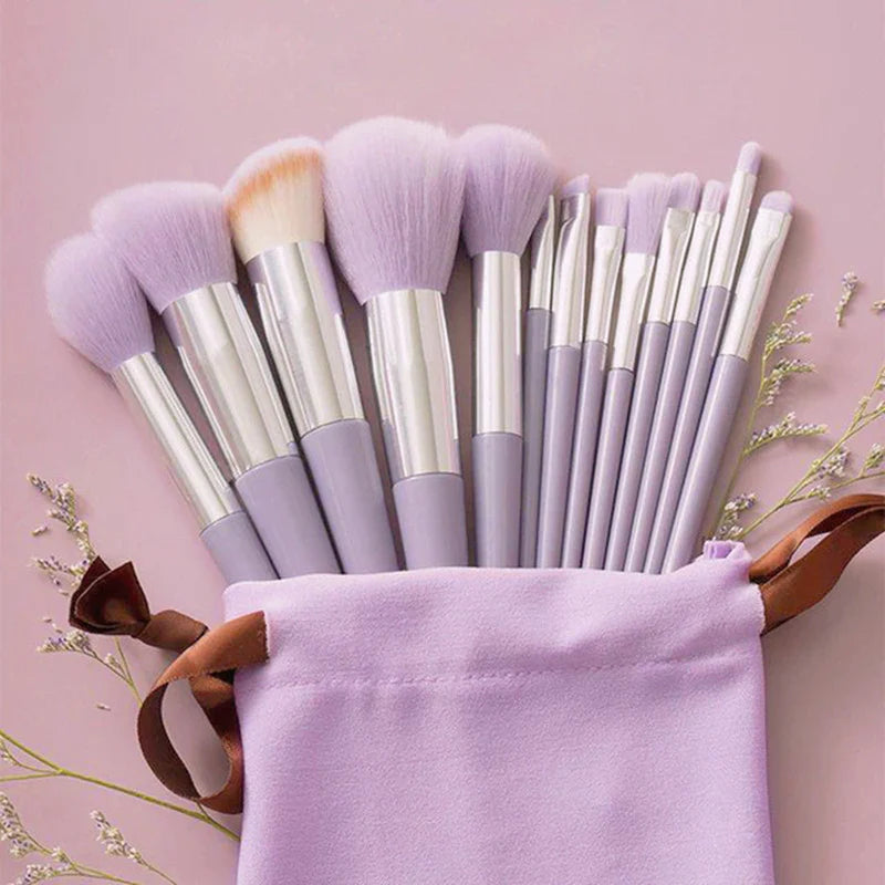 13Pcs Soft Fluffy Makeup Brush Set (Multiple Colour Options) 