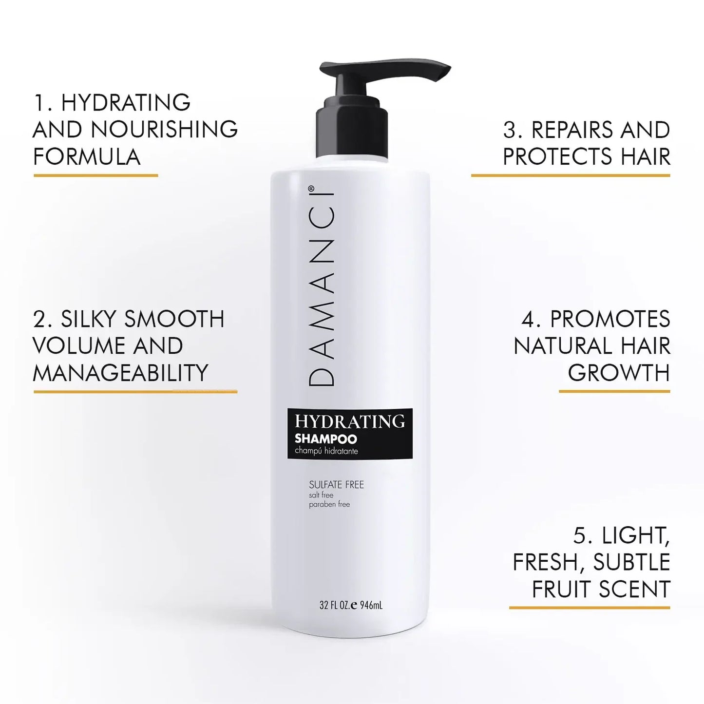 Damanci, Deep Hydrating Shampoo