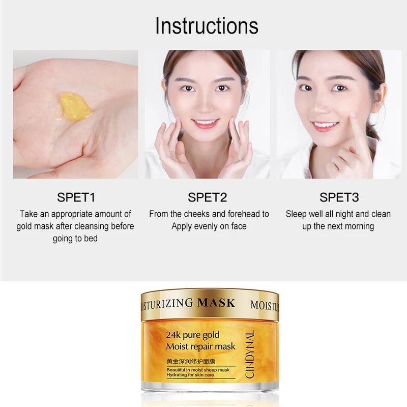 Collagen Anti-Wrinkle 24K Gold Serum Sleeping Mask 