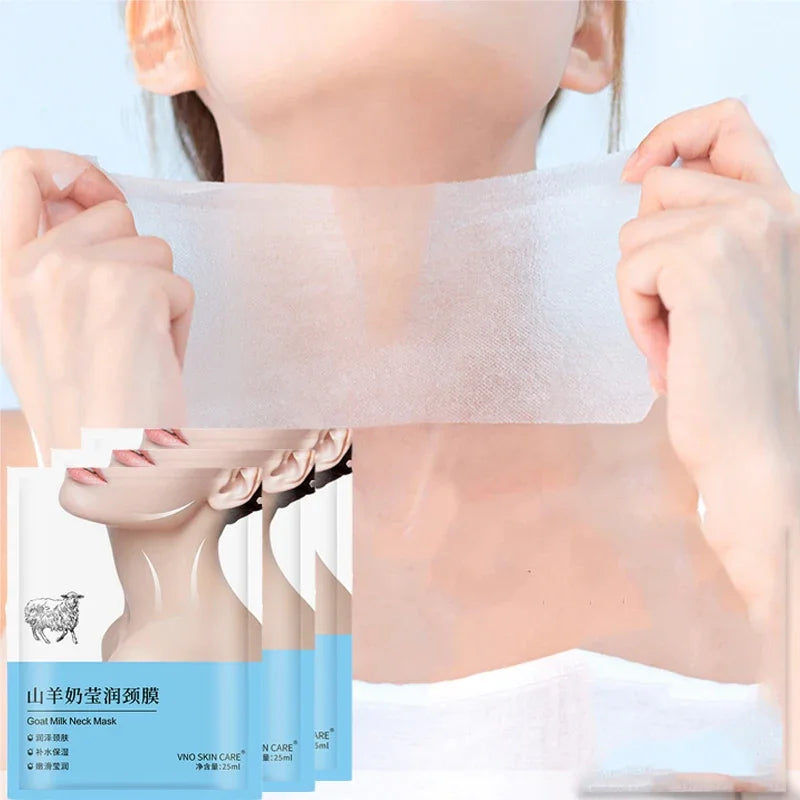 Goat Milk Neck Mask - Collagen Firming Anti-Wrinkle, Anti-Aging 