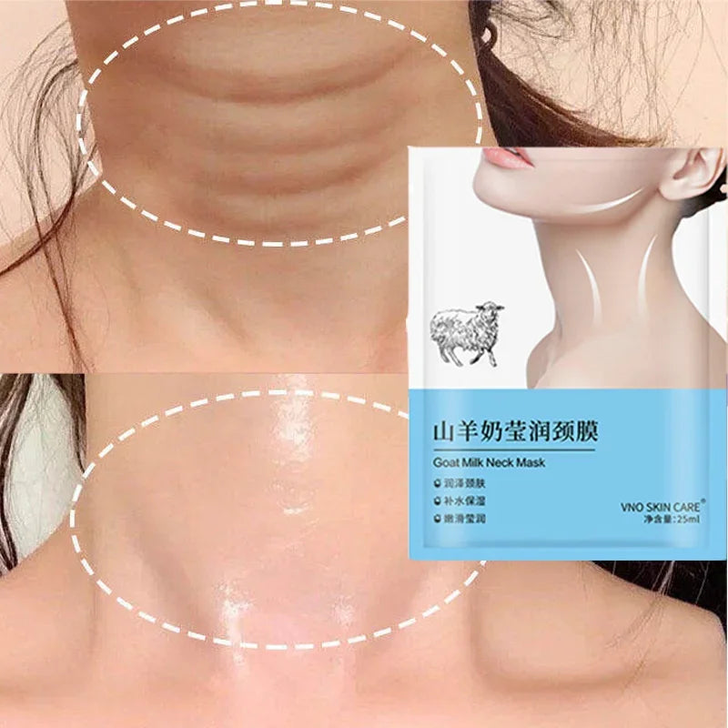 Goat Milk Neck Mask - Collagen Firming Anti-Wrinkle, Anti-Aging 