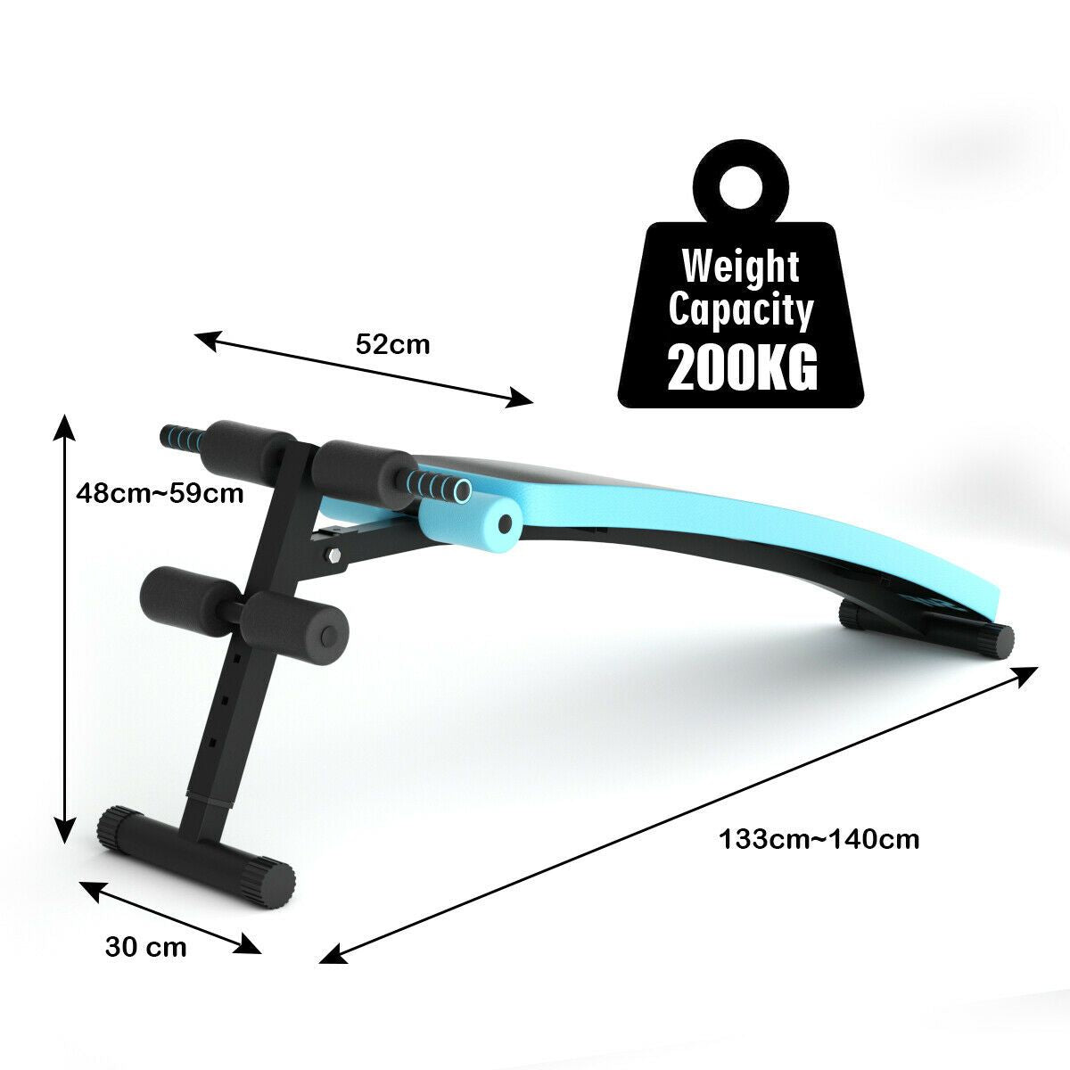 Adjustable Sit up Bench with 4 Positions for Home Strength Training