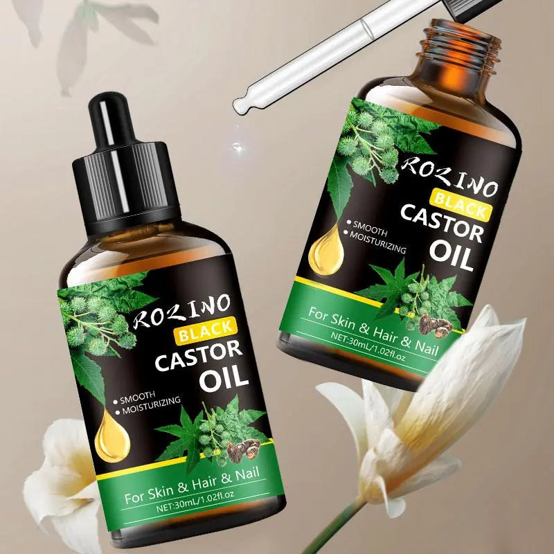 30Ml Black Castor Oil, Deeply Moisturising Skincare Oil