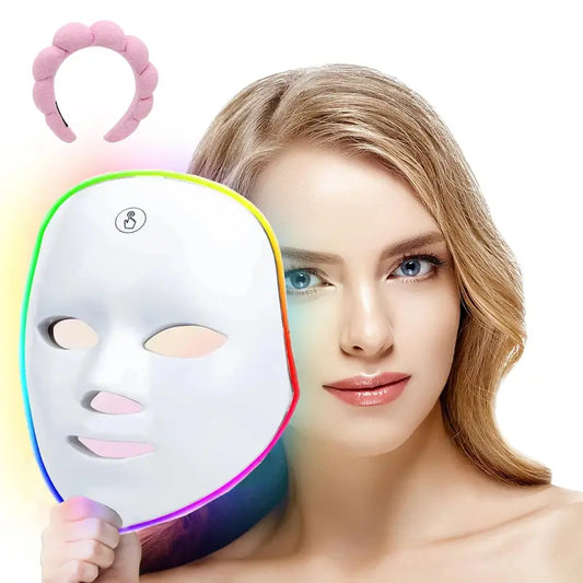 USB Rechargeable Facial Mask, 7 Colour Led Facial Light