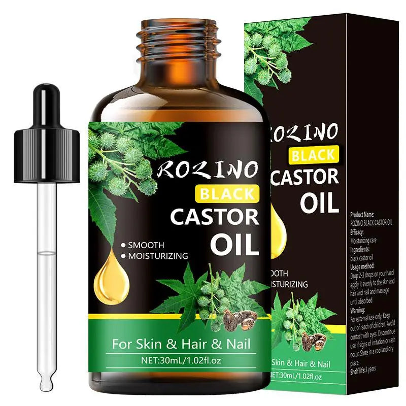 30Ml Black Castor Oil, Deeply Moisturising Skincare Oil