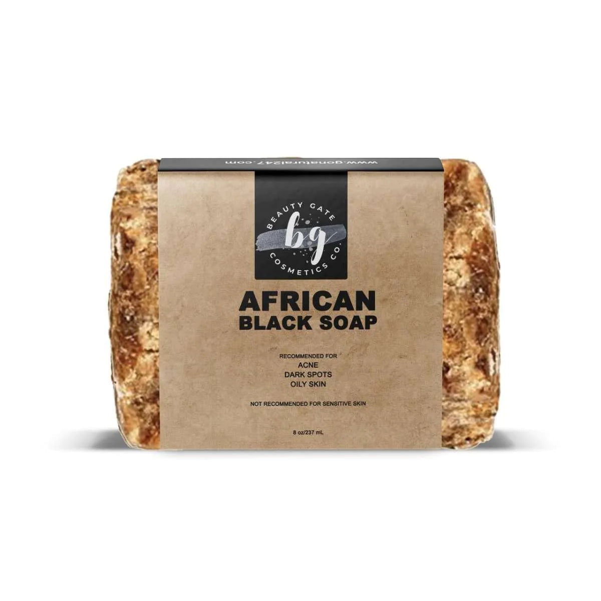 Raw Traditional African Black Soap Bar