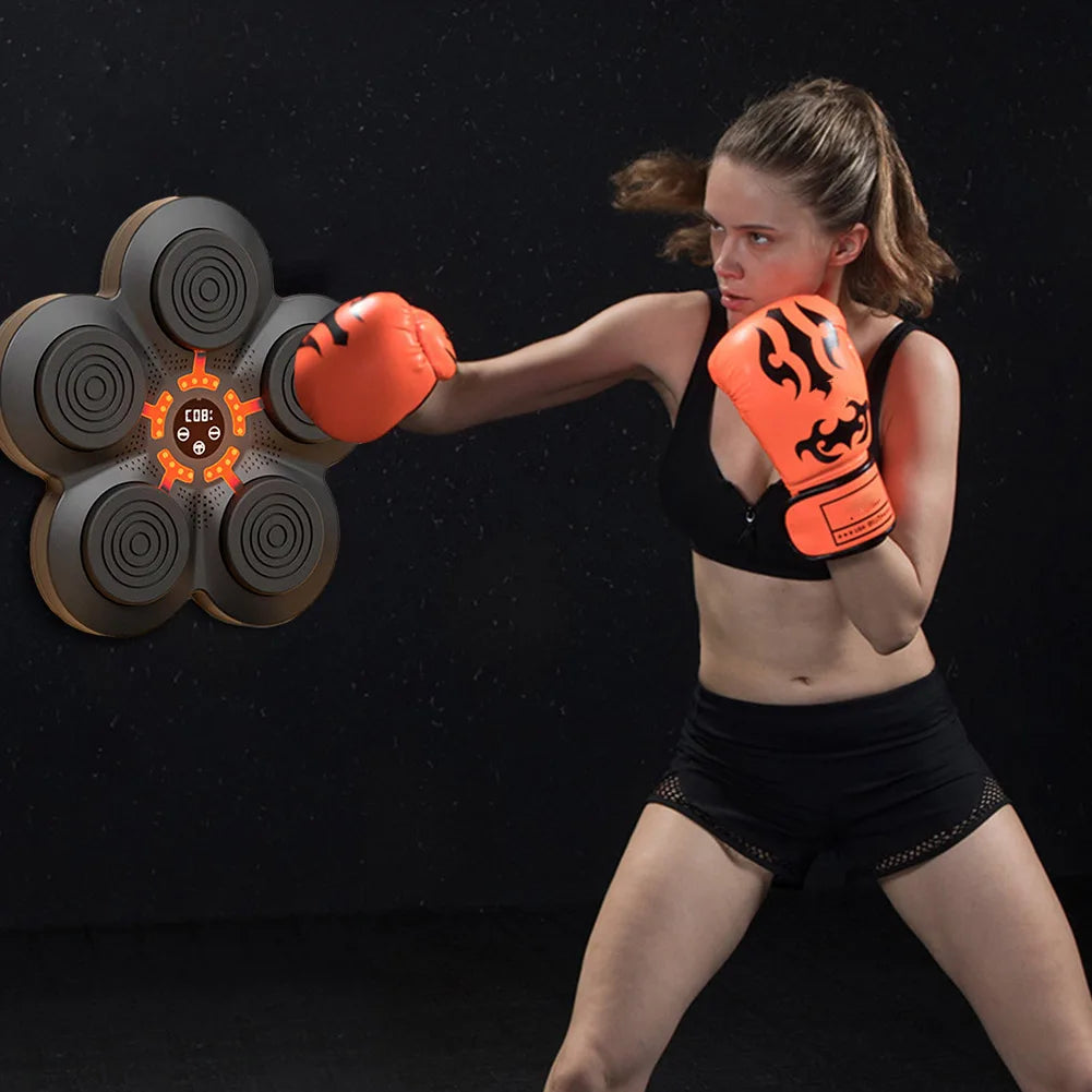 Boxing Machine - Wall Mounted Target with LED Lights for Sports Agility Reaction Training