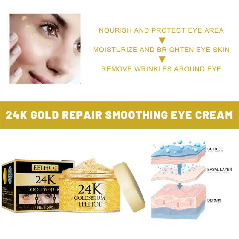 24K Gold Collagen Eye Serum Cream 