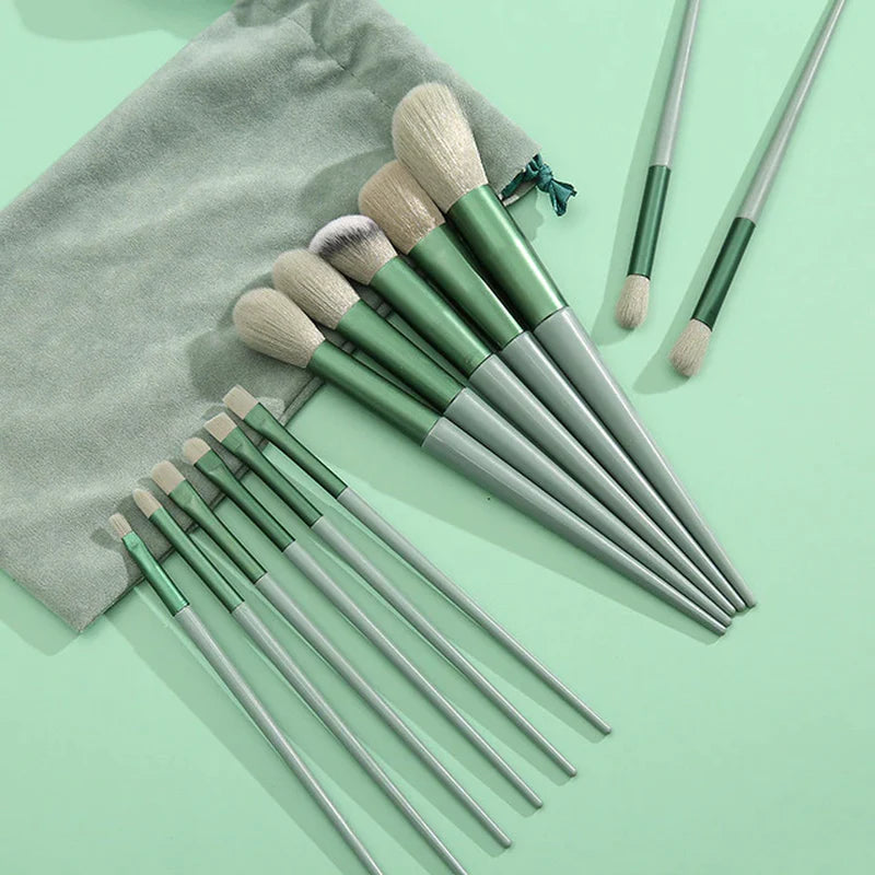 13Pcs Soft Fluffy Makeup Brush Set (Multiple Colour Options) 