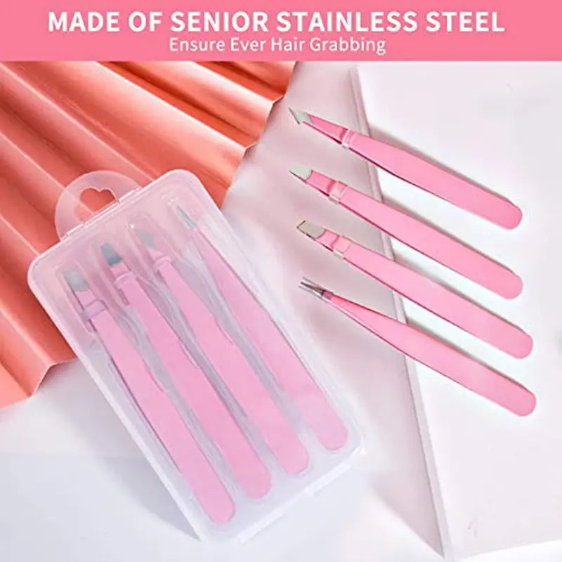 4Pcs Professional Tweezers