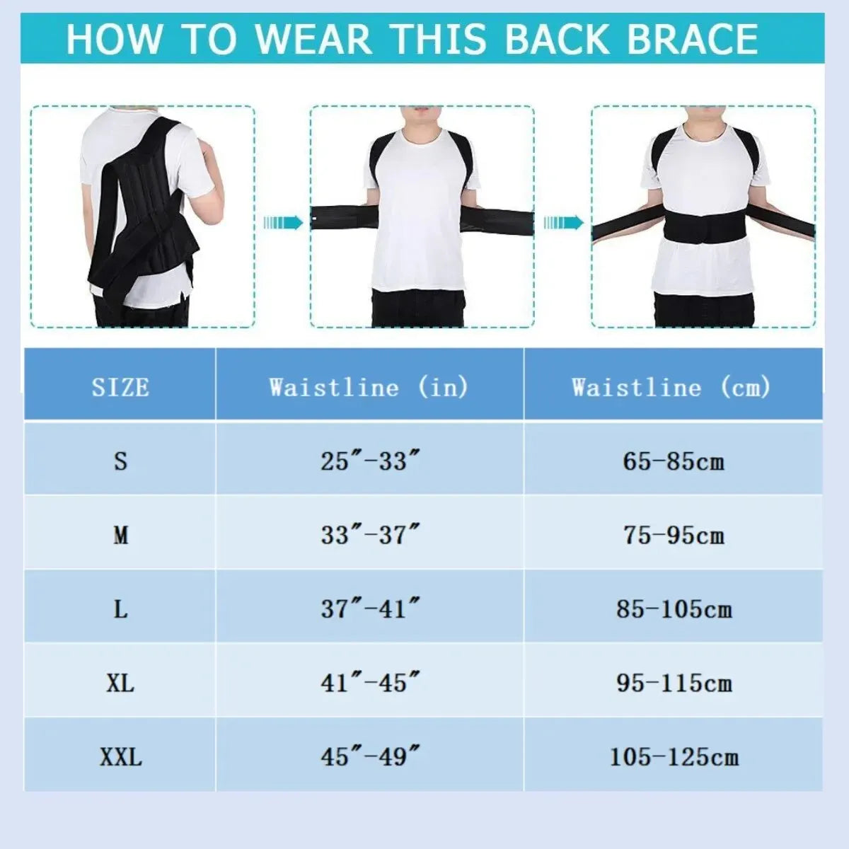 Back Brace Posture Corrector - Unisex