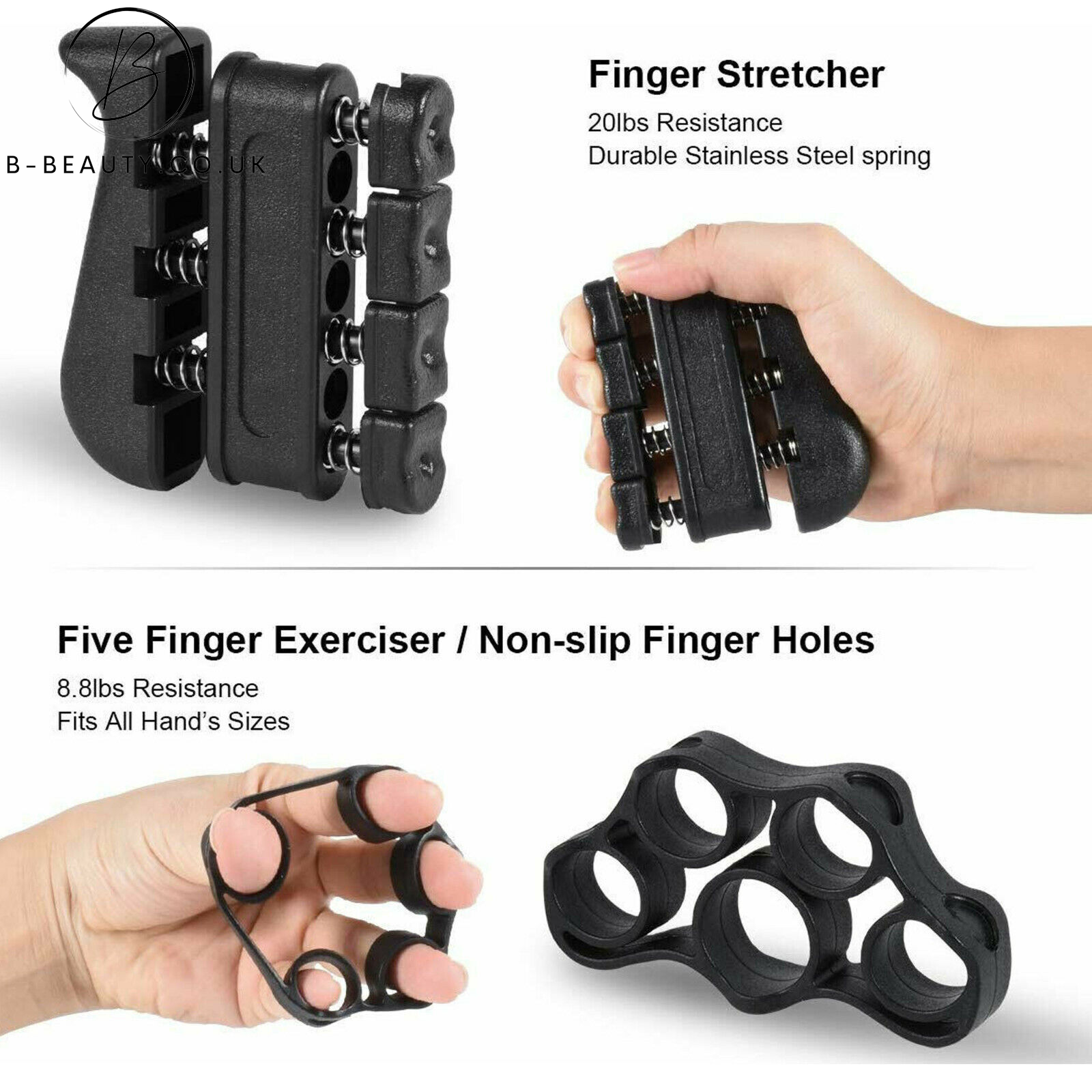 5 PCS ADJUSTABLE HAND/WRIST/FOREARM STRENGTHENER