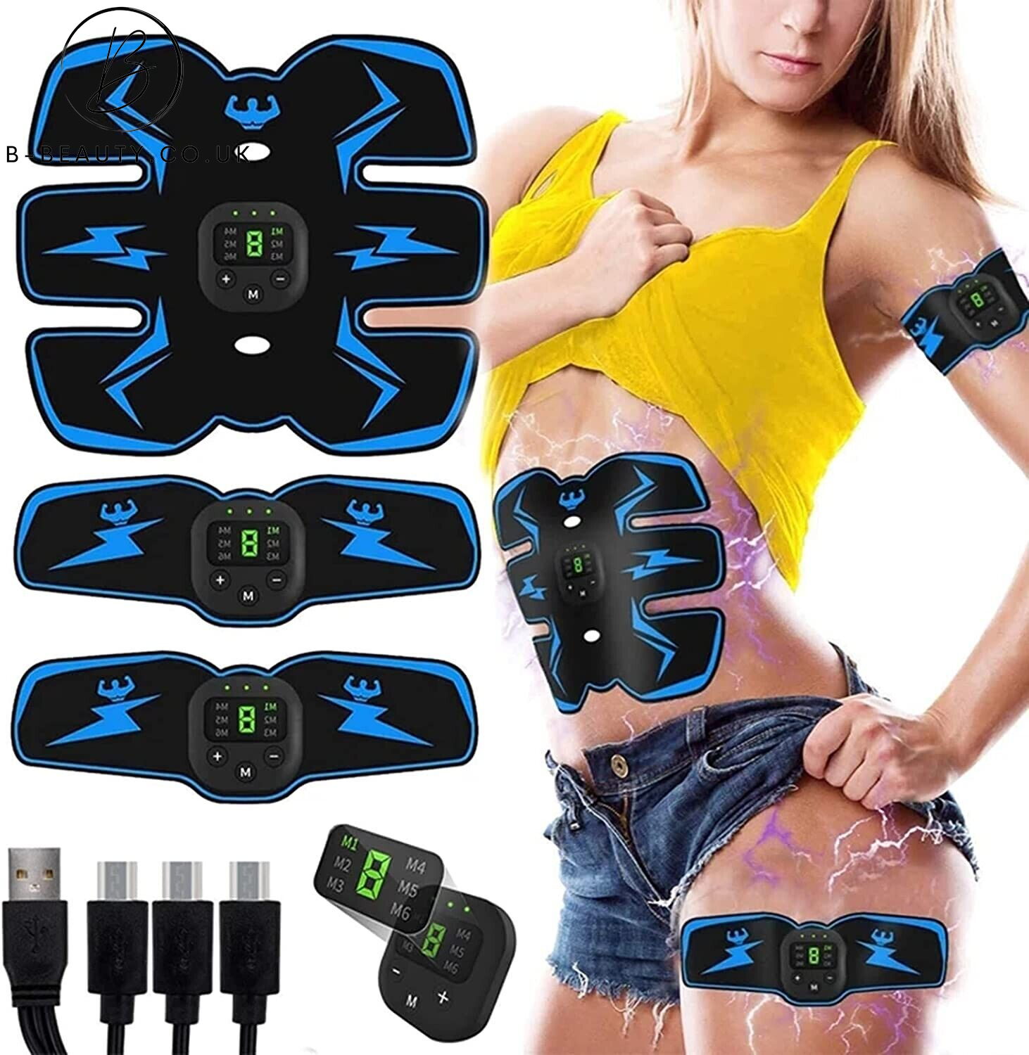 Rechargeable Abdominal Muscle Stimulator / ABS Trainer 