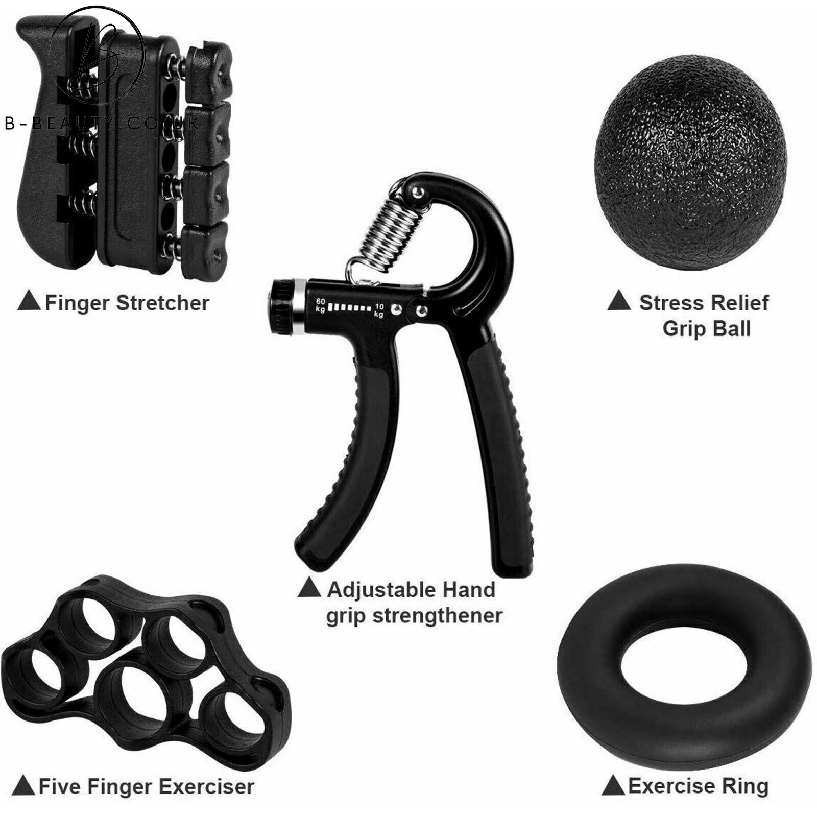 5 PCS ADJUSTABLE HAND/WRIST/FOREARM STRENGTHENER