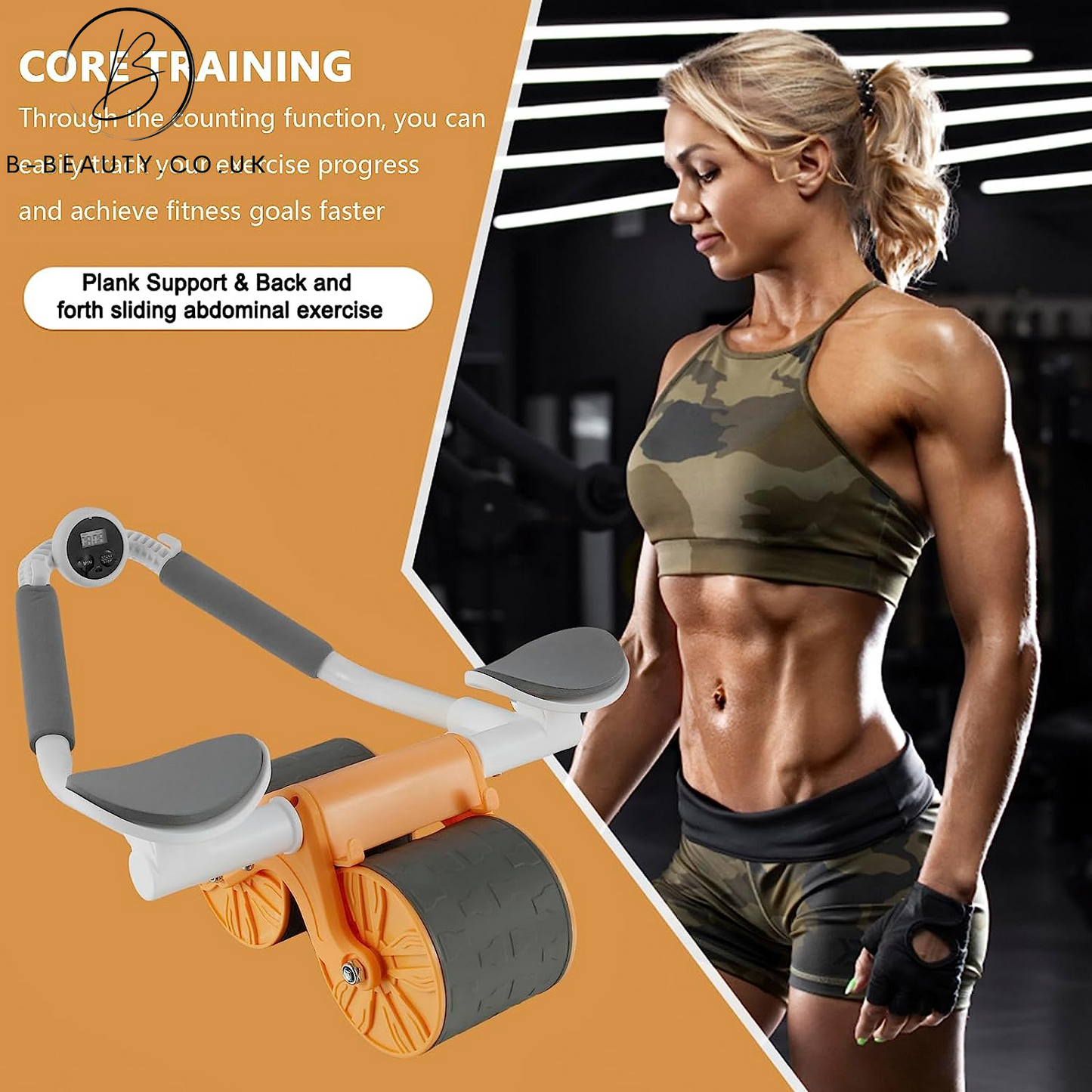 Deluxe Abdominal AB Roller 