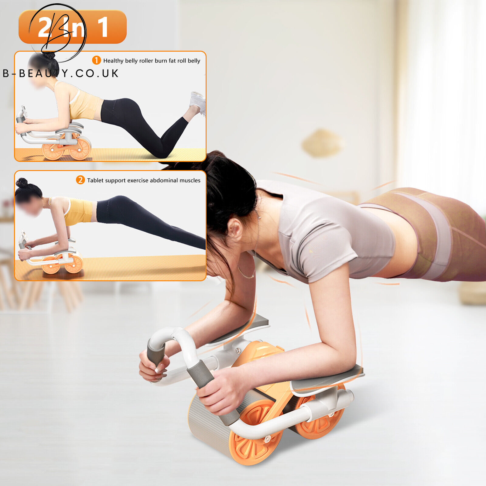 Deluxe Abdominal AB Roller 