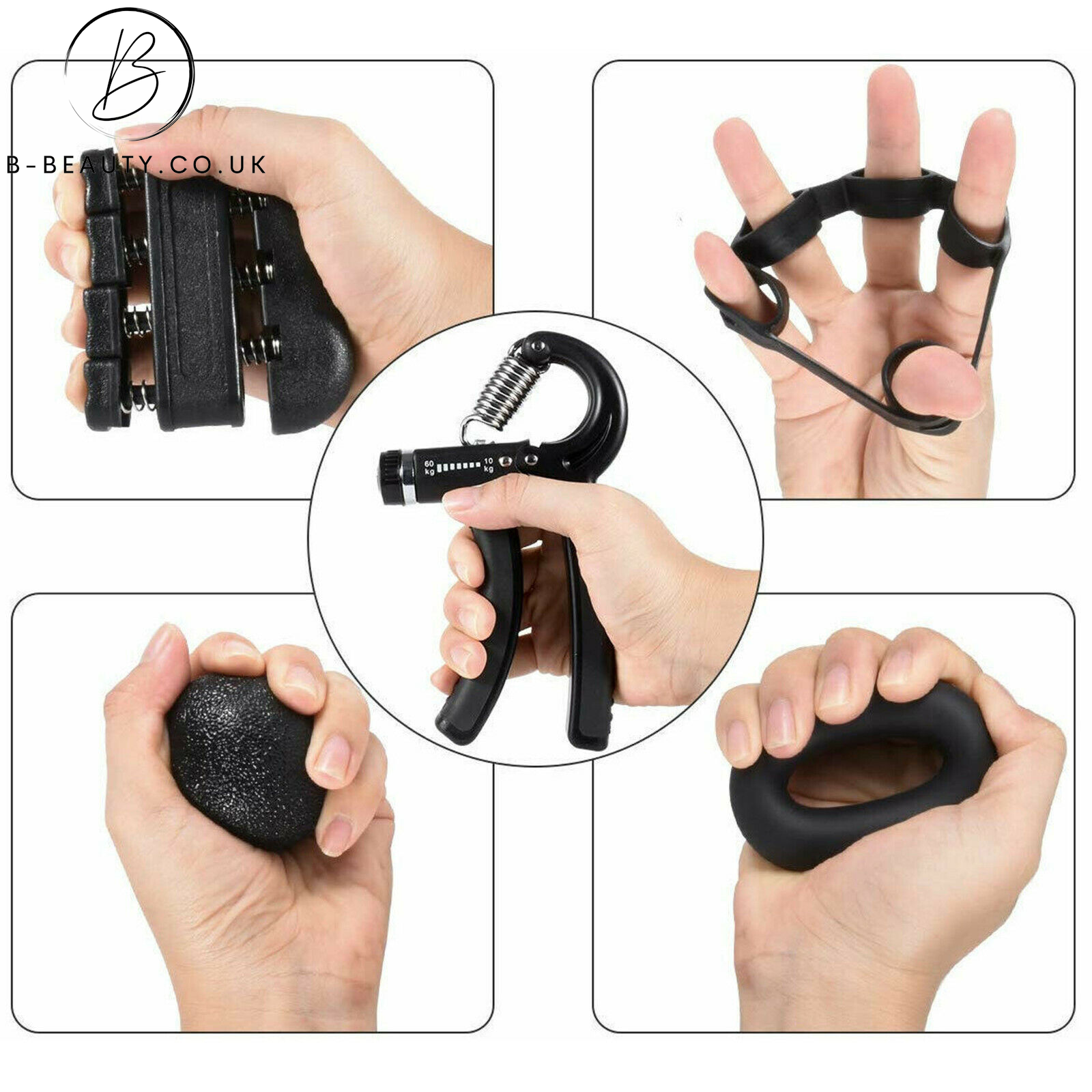 5 PCS ADJUSTABLE HAND/WRIST/FOREARM STRENGTHENER