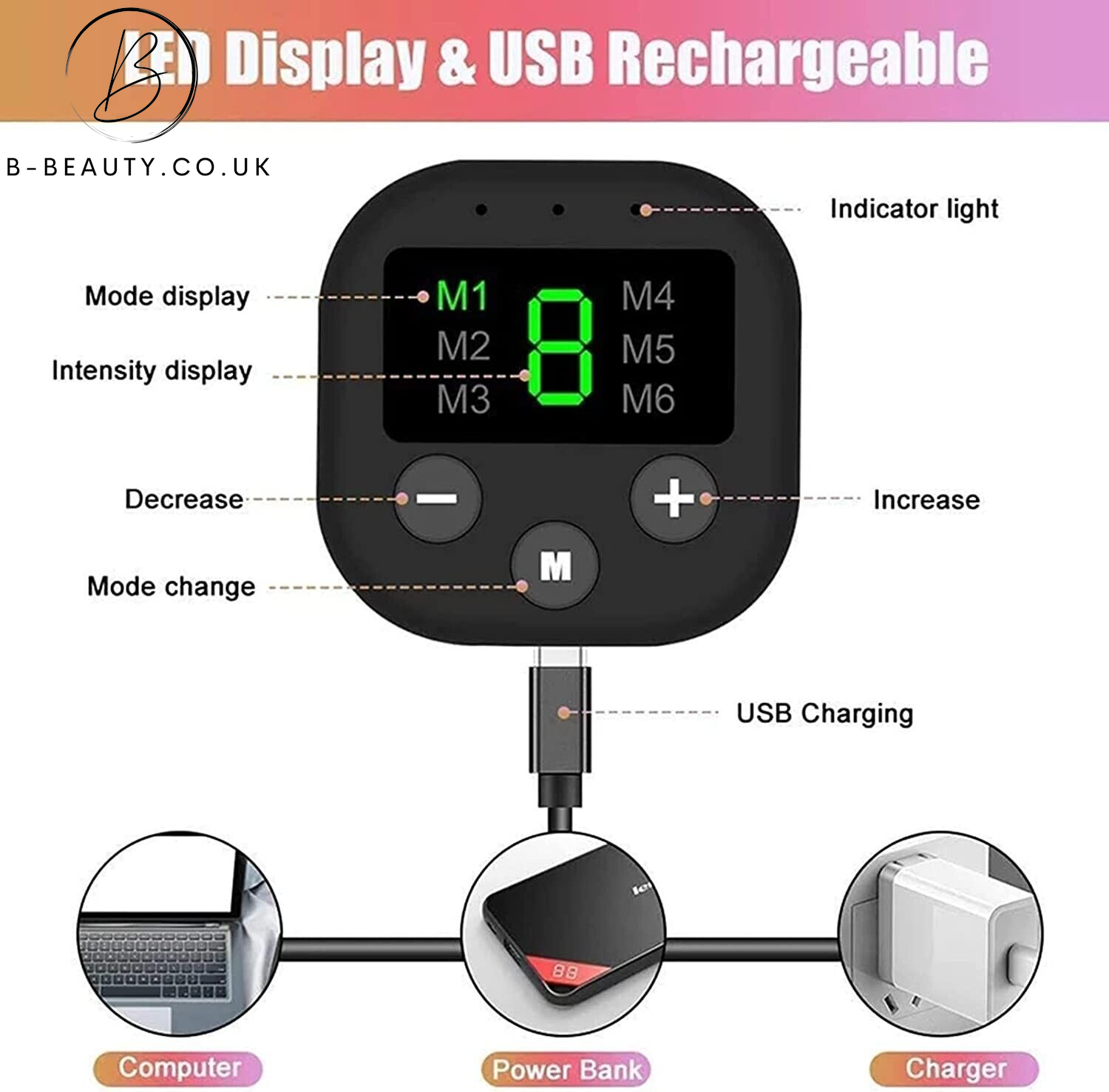 Rechargeable Abdominal Muscle Stimulator / ABS Trainer 