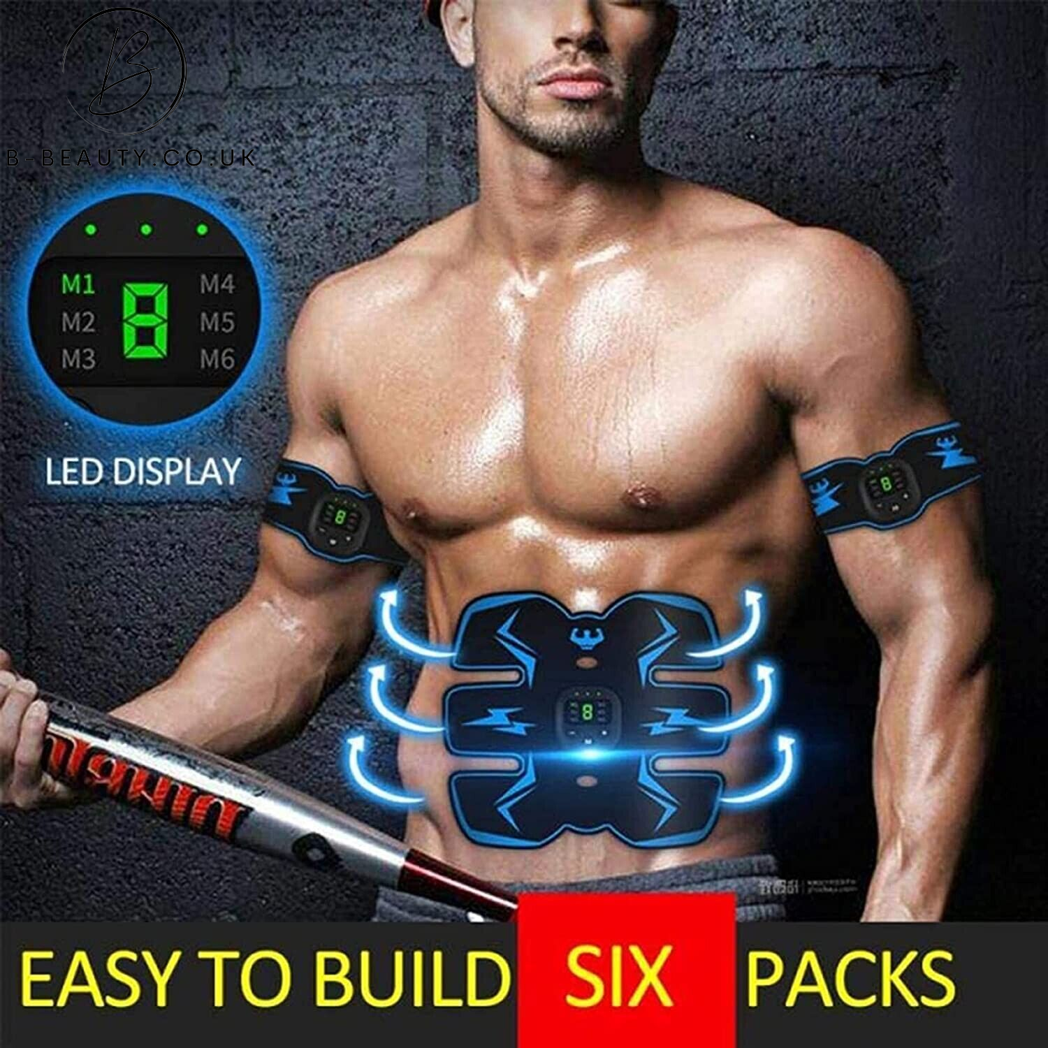 Rechargeable Abdominal Muscle Stimulator / ABS Trainer 