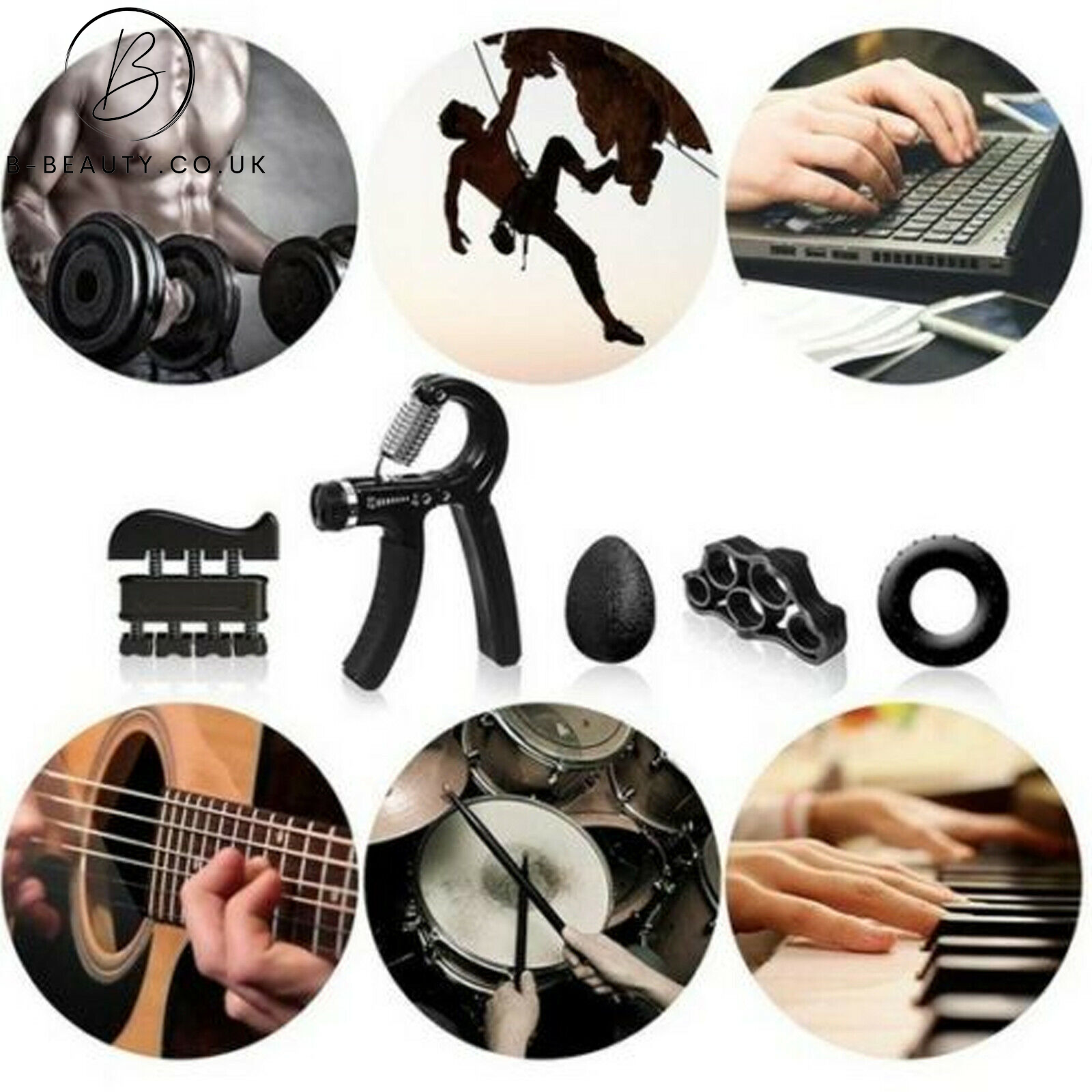 5 PCS ADJUSTABLE HAND/WRIST/FOREARM STRENGTHENER