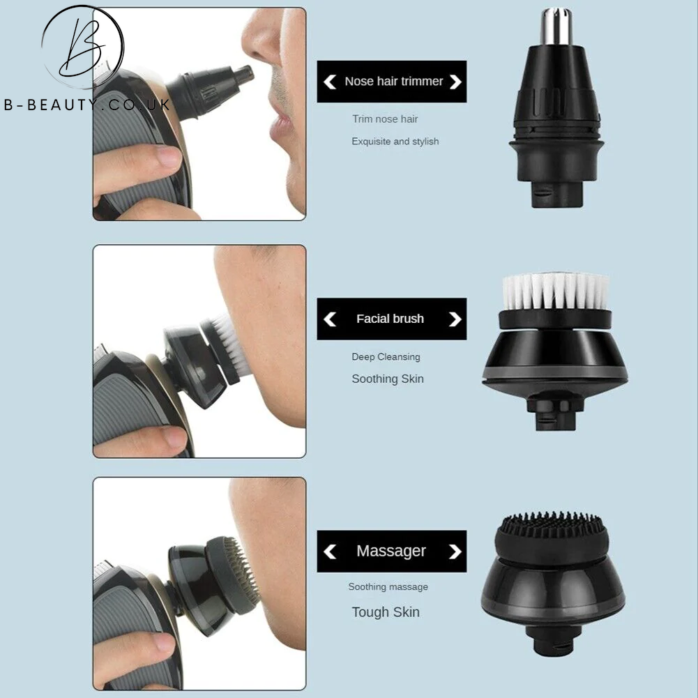 4D Rotary Electric Shaver/Beard Trimmer 