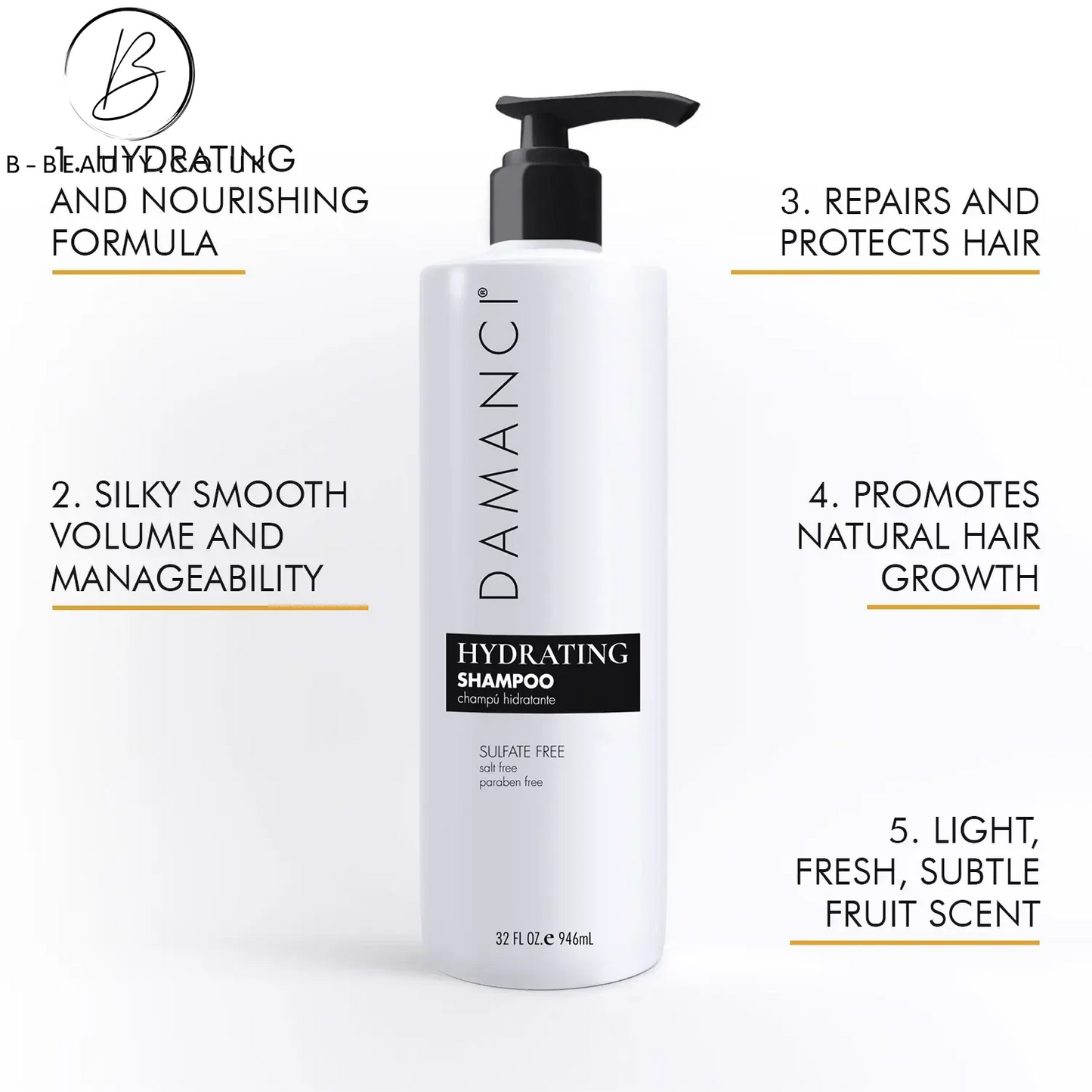 Damanci, Deep Hydrating Shampoo