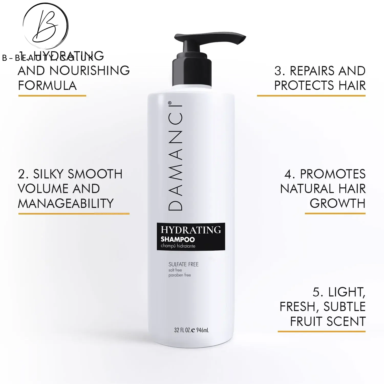 Damanci, Deep Hydrating Shampoo