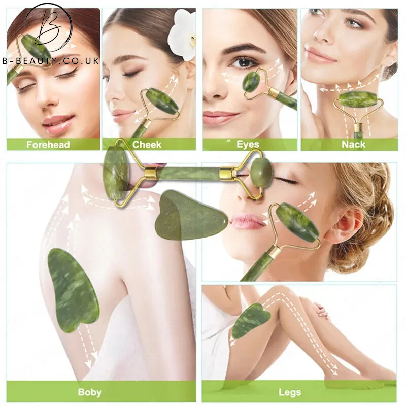 B-Beauty Natural Jade Stone Face Massager