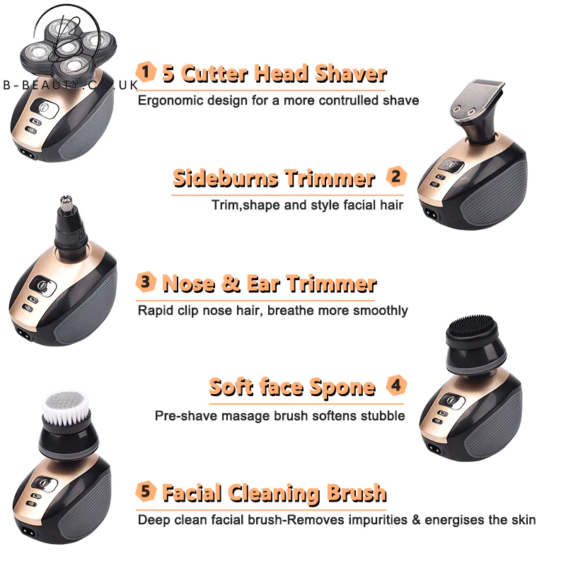 4D Rotary Electric Shaver/Beard Trimmer 