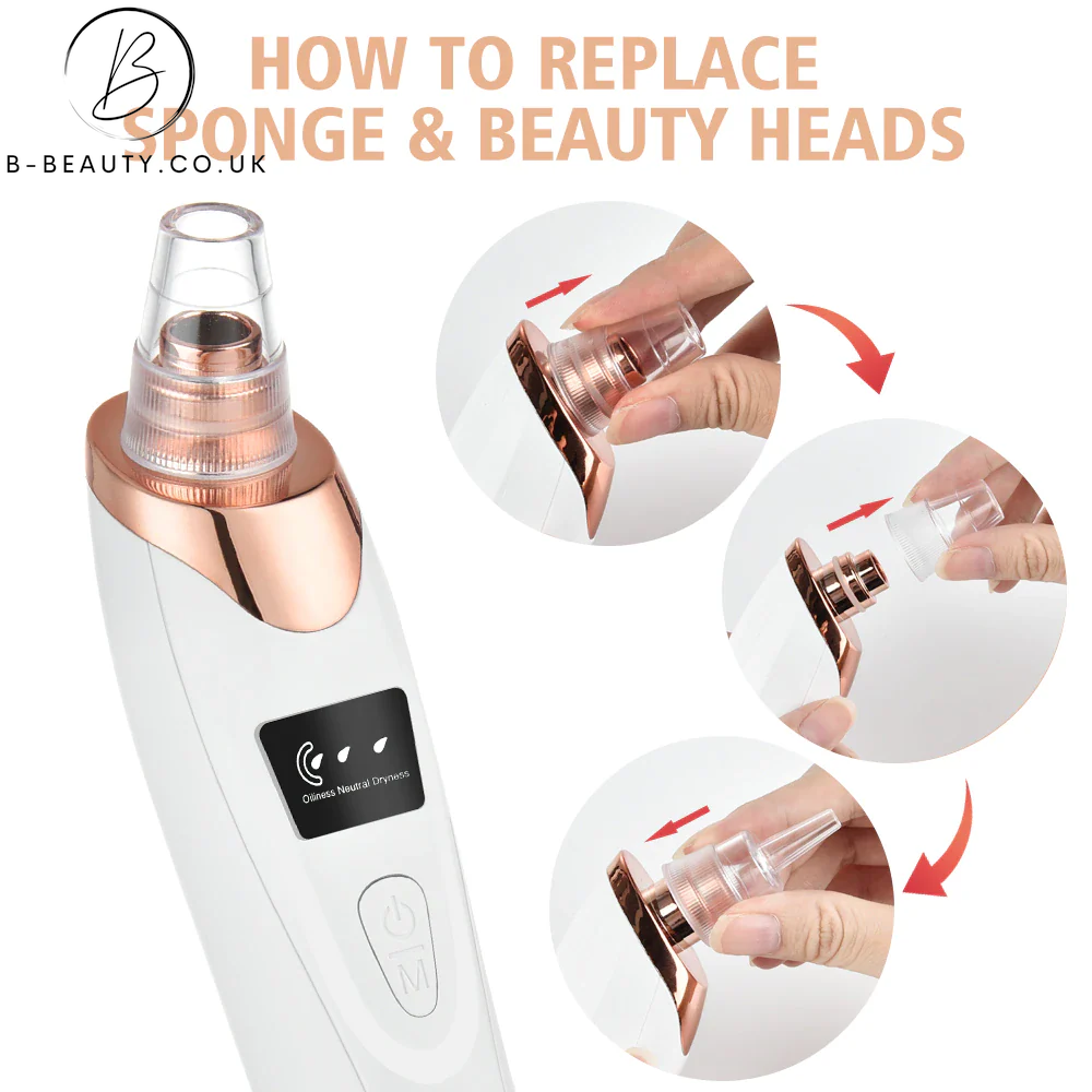 Electric Blackhead Remover Vacuum - Deep Cleansing Pore Cleaner Machine 