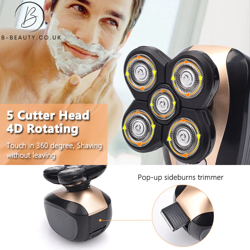 4D Rotary Electric Shaver/Beard Trimmer 