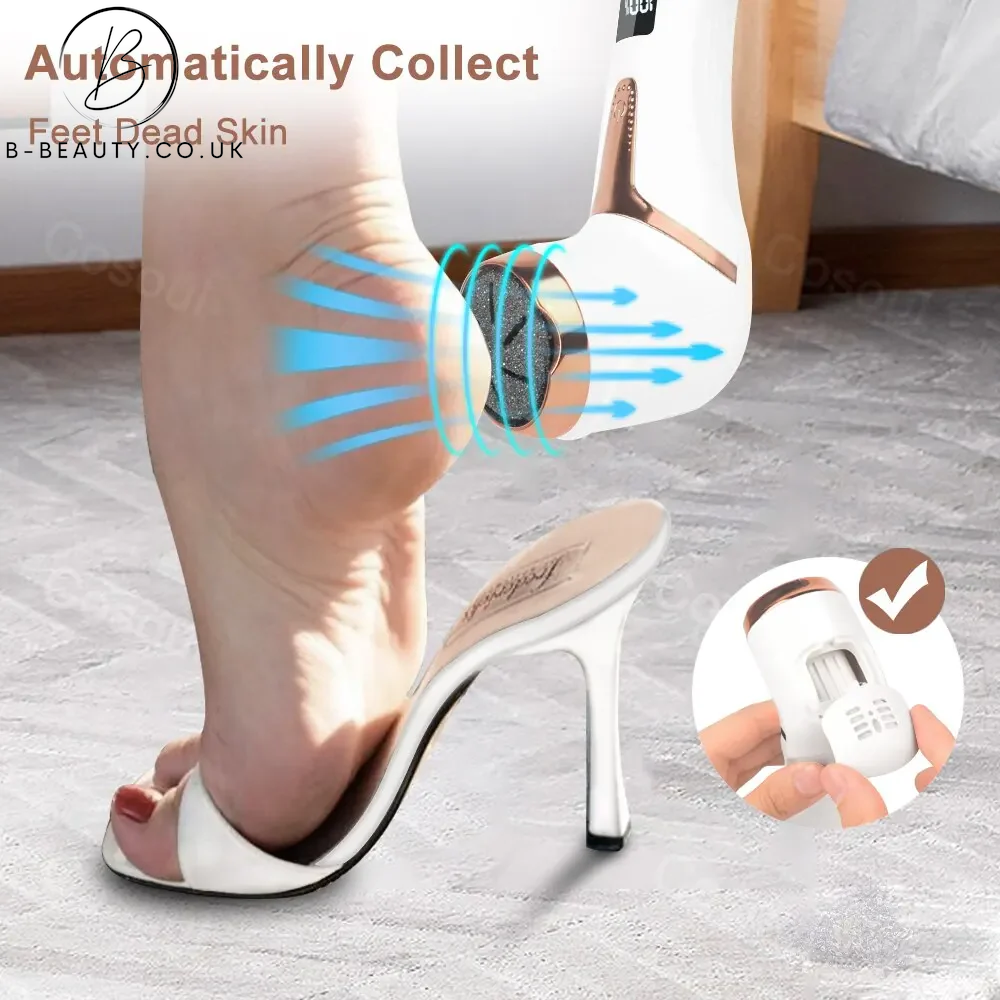 B-Beauty Professional Electric Dead Skin Remover / Exfoliating Callus Remover for Feet & Heels