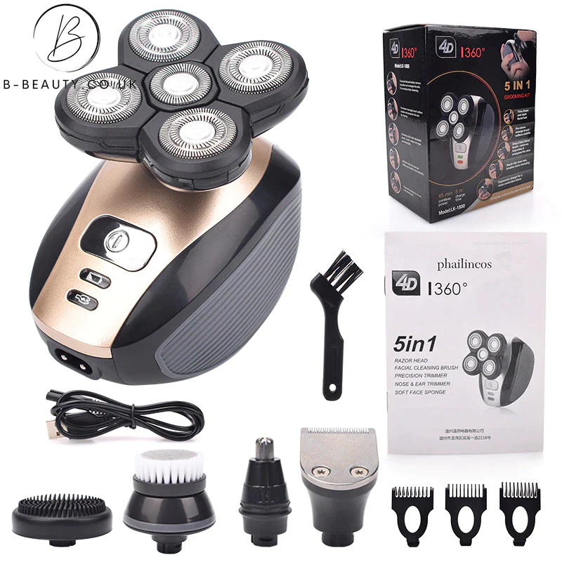 4D Rotary Electric Shaver/Beard Trimmer 