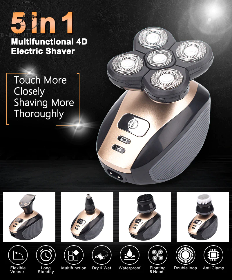 4D Rotary Electric Shaver/Beard Trimmer 