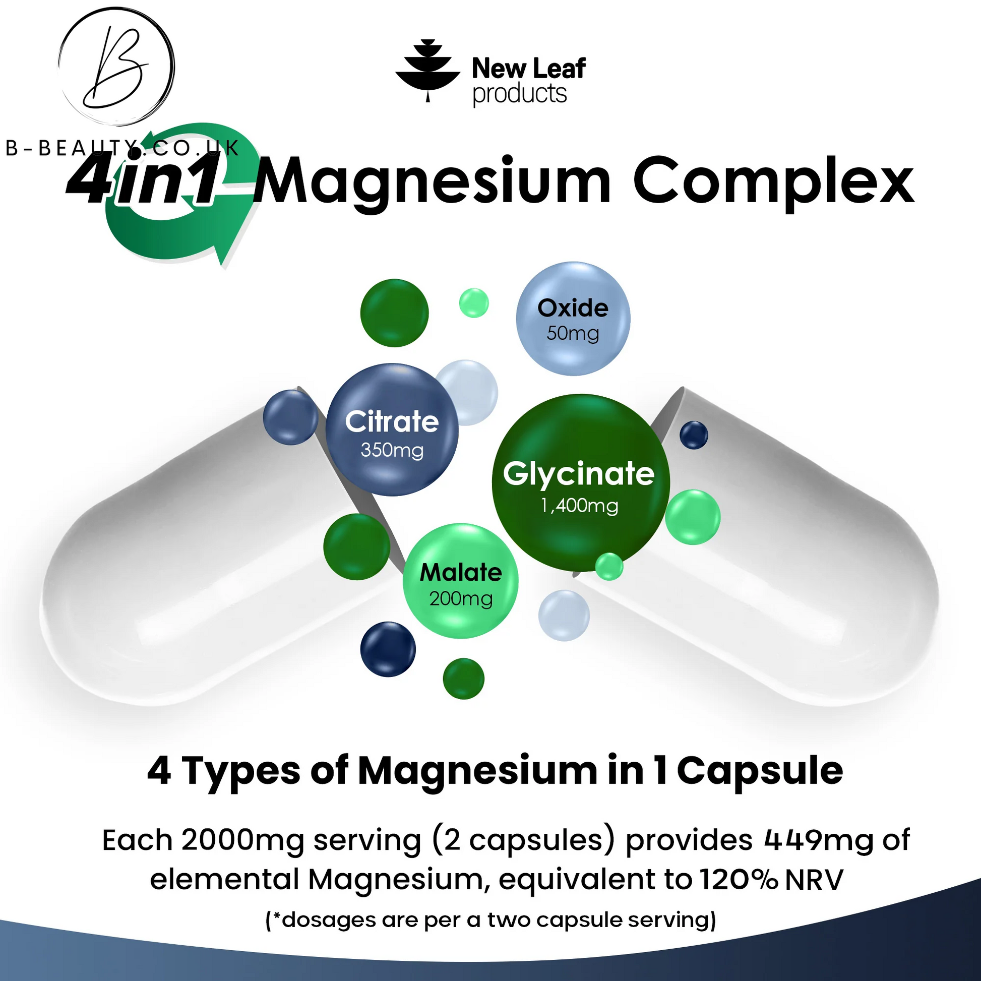 Magnesium Complex 4-In-1 2000Mg High Strength Capsules