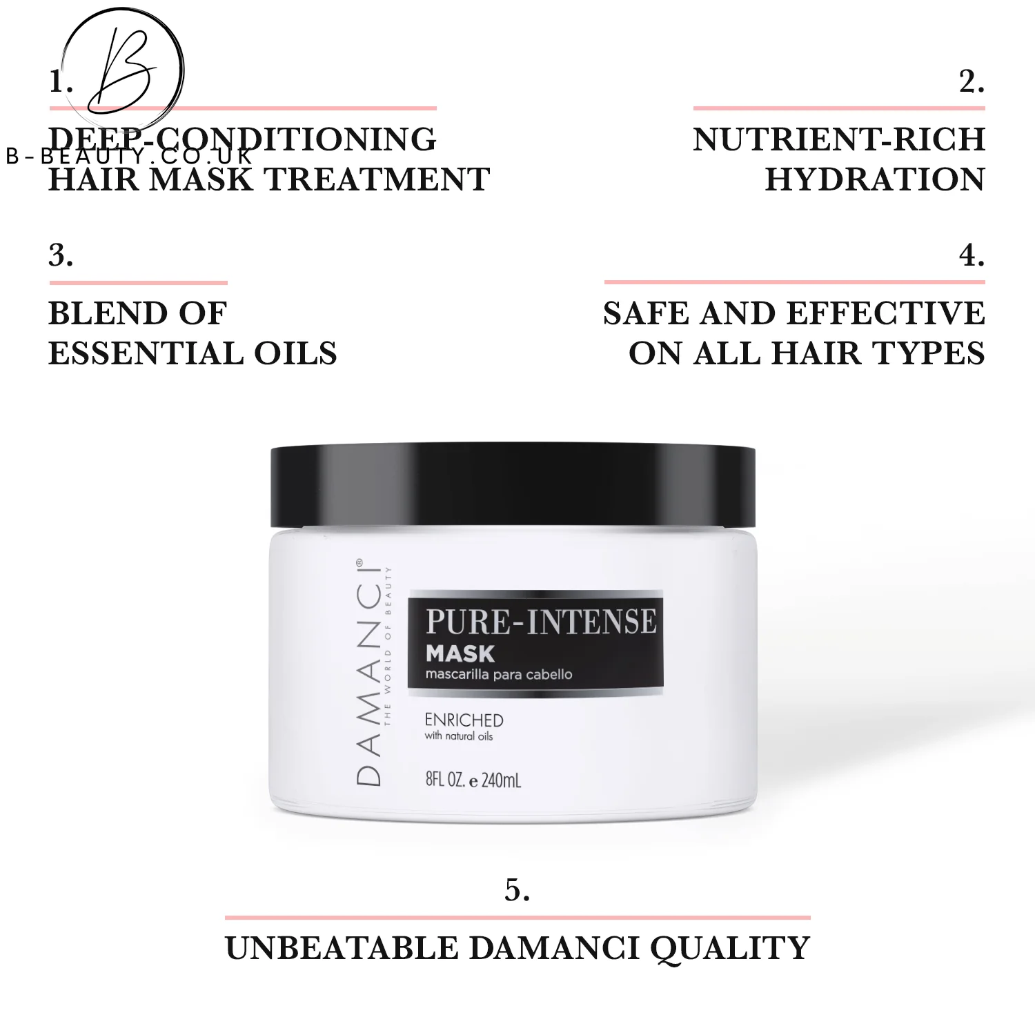 Damanci, Pure Intense Hair Mask