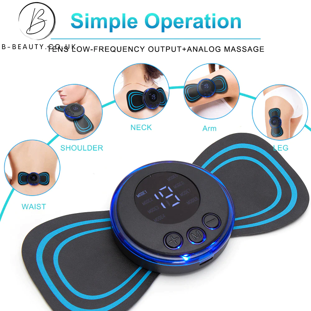 LCD Display 8 Mode Electric Neck Massager 