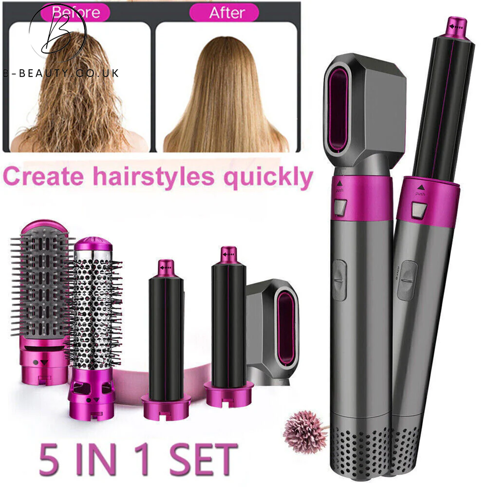 5 in1 Electric Hair Dryer/Curler Set 