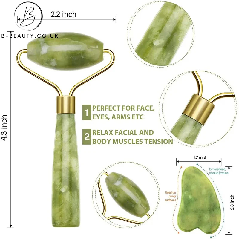 B-Beauty Natural Jade Stone Face Massager