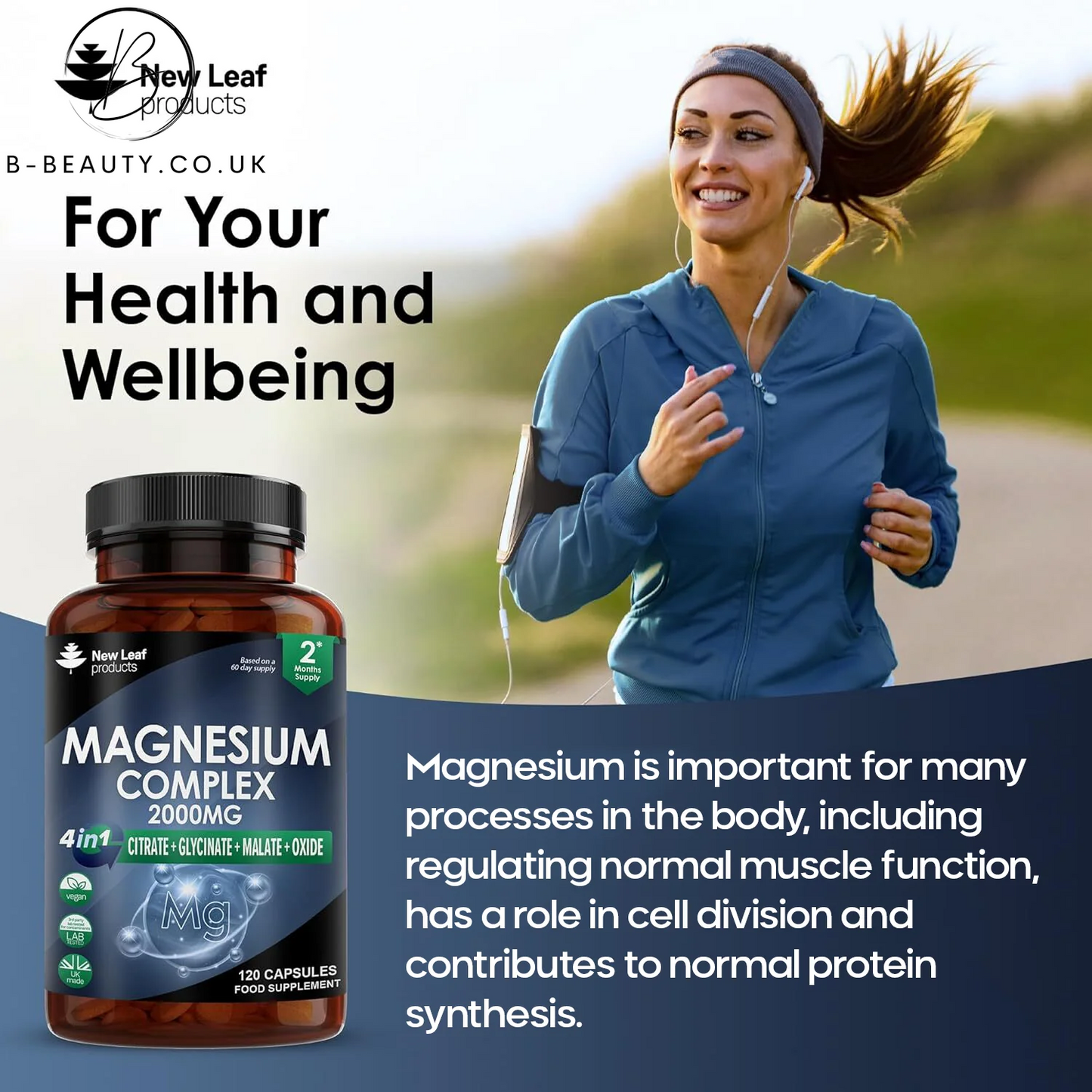 Magnesium Complex 4-In-1 2000Mg High Strength Capsules