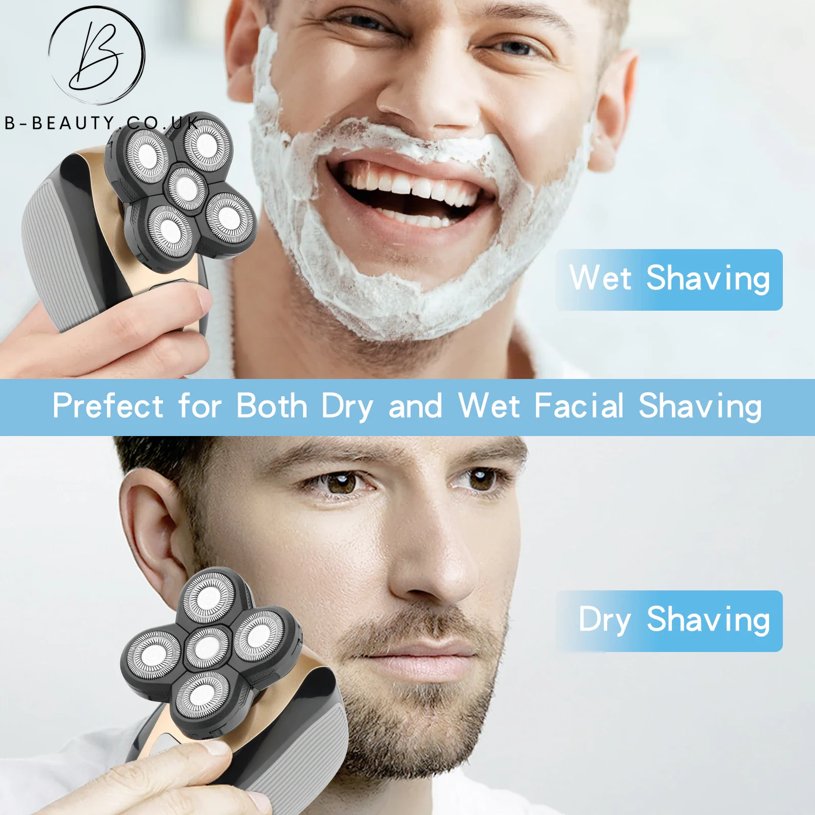 4D Rotary Electric Shaver/Beard Trimmer 