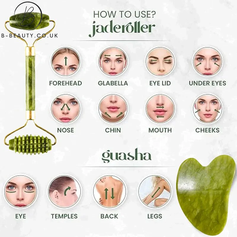 B-Beauty Natural Jade Stone Face Massager