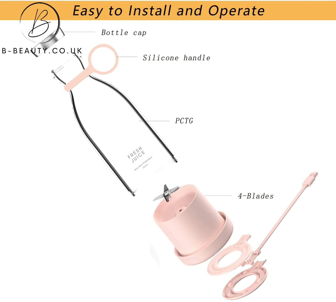 Portable Wireless Blender/Smoothie Bullet