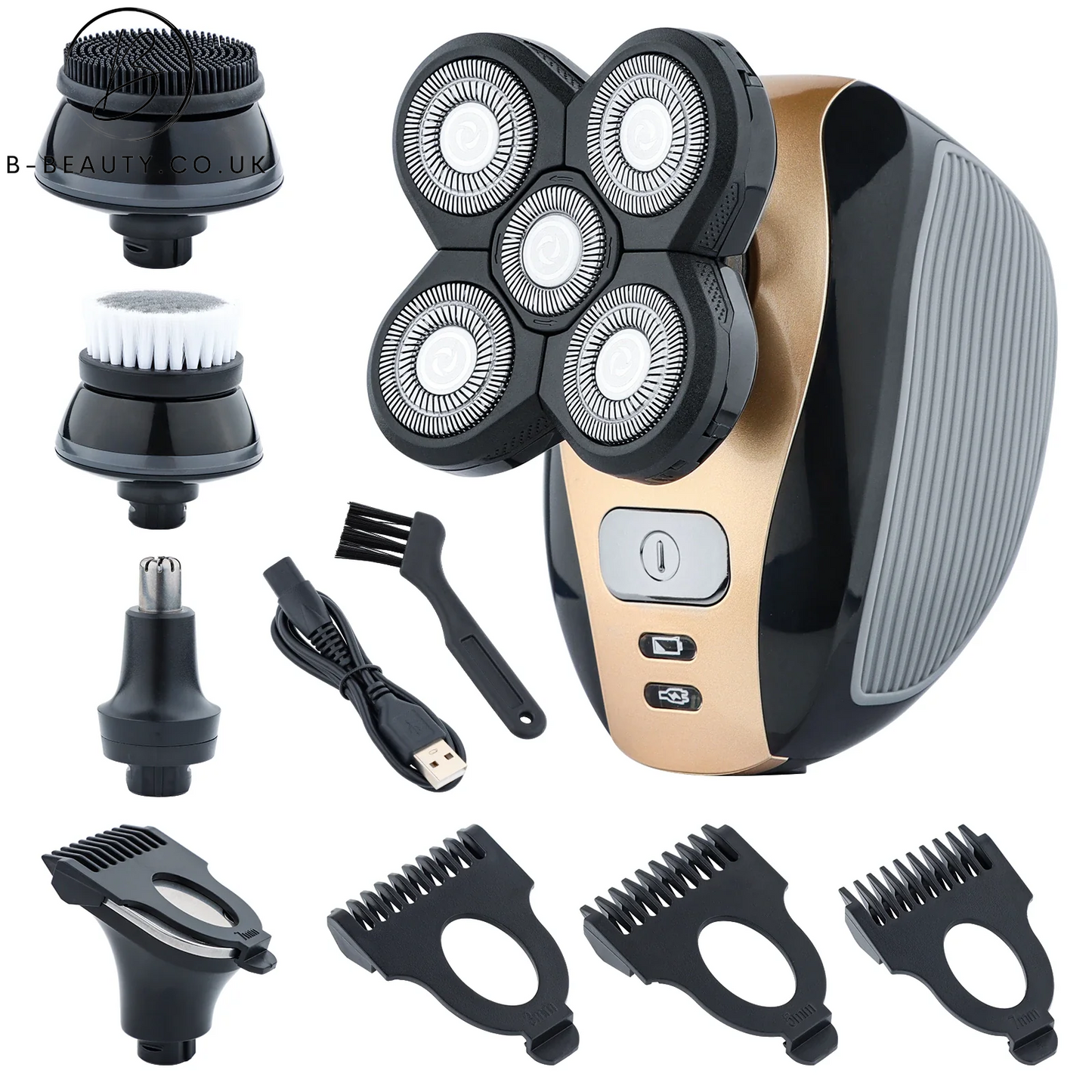 4D Rotary Electric Shaver/Beard Trimmer 