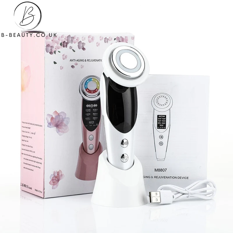 7 in 1 EMS RF Microcurrent Skin Rejuvenation Facial Massager 